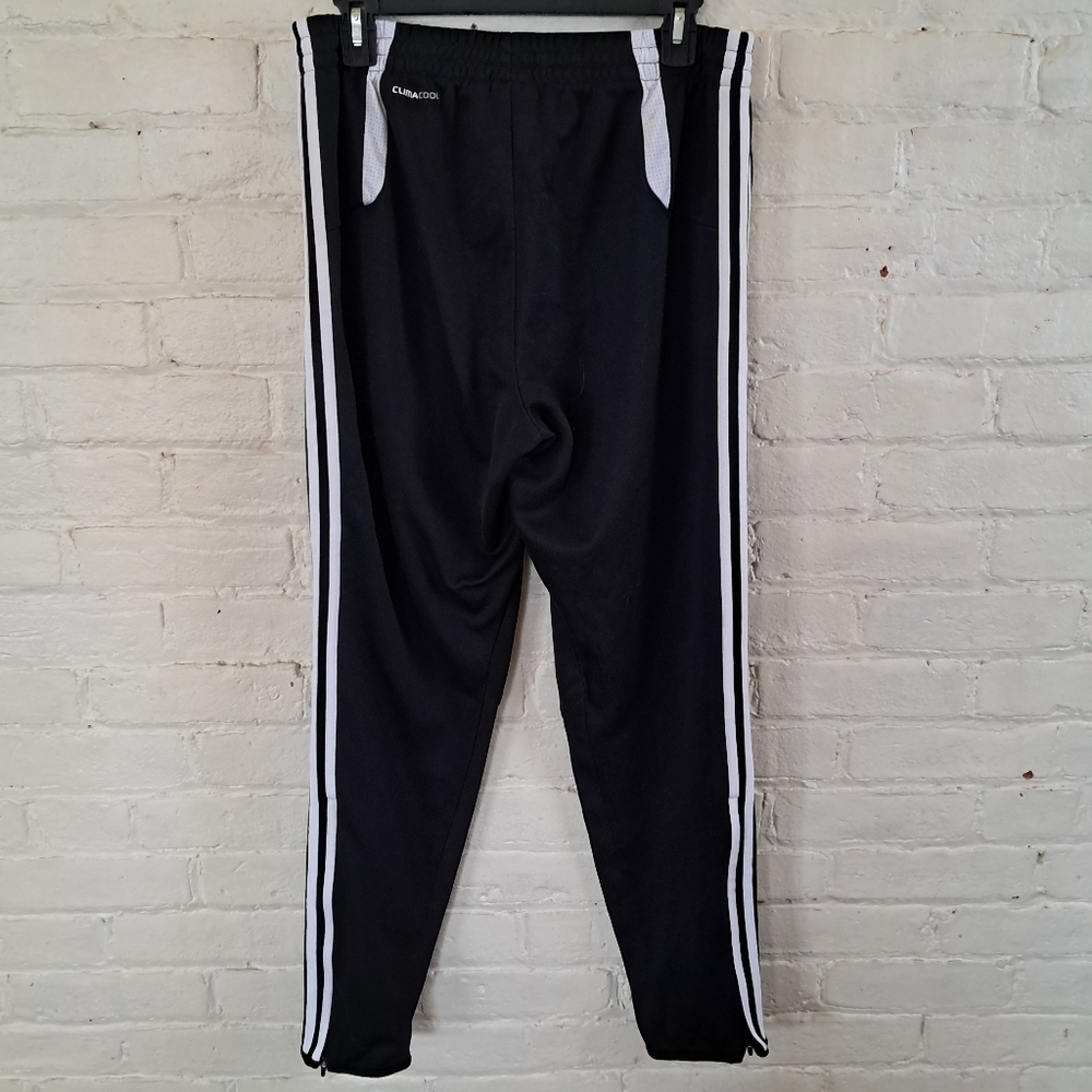 Adidas Tiro 11 Pant Black Joggers Soccer Striped Mens Size Medium Tapered Leg - Picture 2 of 9